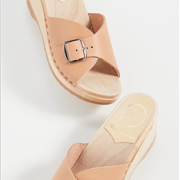 NWT SHOPBOP FAVE, No 6. Mid wedge clog in caramel. - Picture 5 of 11
